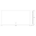 Зеркало с фацетом Defesto Glow 120x60, LED подсветка, сенсорный выключатель, тёплый белый свет DF 2518SH