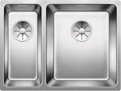 Кухонная мойка Blanco Andano 340/180-U, чаша справа, отводная арматура, полированная сталь 522977