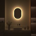 Зеркало с окантовкой Defesto Aura 40x60, LED подсветка, без выключателя, тёплый белый свет DF 2931