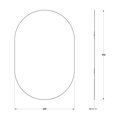 Зеркало овальное Evoform Colora 600x900, с чёрной окантовкой BY 0465