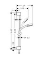 Душевой гарнитур Hansgrohe Crometta 100 3jet Vario EcoSmart, хром/белый 26654400