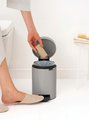 Мусорный бак с педалью Brabantia NewIcon 3л, Soft Grey Мягкий серый 252181