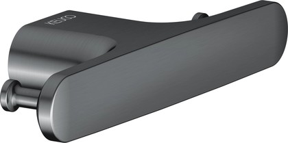 Крючок для полотенца Keuco Edition 400, двойной, чёрный хром шлифованный 11515 130000
