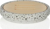 Мыльница Andrea House Cement and Wood BA64311