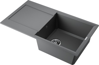 Кухонная мойка Omoikiri Sakaime 78-PL с крылом, оборачиваемая, Tetogranit, платина 4993196