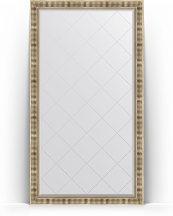 Зеркало Evoform Exclusive-G Floor 1120x2020 пристенное напольное, с гравировкой, в багетной раме 93мм, серебряный акведук BY 6361
