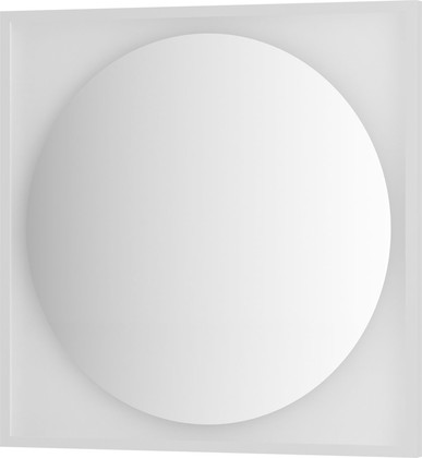 Зеркало Defesto Eclipse, 80x80, LED тёплый свет, без выключателя, белая рама DF 2238