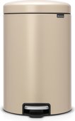 Бак для мусора Brabantia Newicon, 20л, с педалью, минерально-золотой 115882