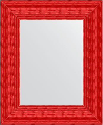 Зеркало Evoform Definite 470x570 в багетной раме 89мм, красная волна BY 3900