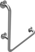 Поручень для душа Bemeta Help 680, левый, с крышками, матовая сталь 301112072