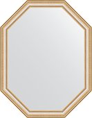 Зеркало Evoform Polygon 710x910 в багетной раме 60мм, золотые бусы на серебре BY 7052