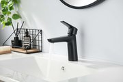 Смеситель для раковины Aquatek Бетта 98, без донного клапана, чёрный матовый AQ1110MB