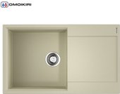 Кухонная мойка Omoikiri Daisen-86-BE с крылом, ваниль 4993694