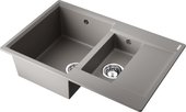 Кухонная мойка Omoikiri Daisen 78-2T-GR, с крылом, leningrad grey 4993585