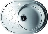 Кухонная мойка с левым крылом, нержавеющая сталь, сатин Omoikiri Kasumigaura 65-1-R 4993001