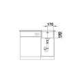 Кухонная мойка Blanco Andano 340-U, отводная арматура, полированная сталь 522955