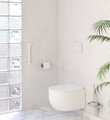 Поручень Сунержа прямой d28мм, 300, белый глянцевый 12-3012-0300