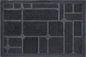 Коврик придверный Golze Structure 45х75, чёрные прямоугольники 328-30-01