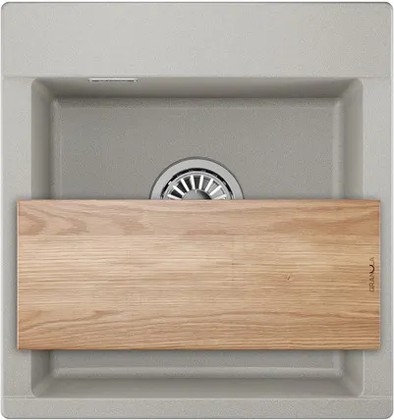 Кухонная мойка Granula Estetica ES-4701, 470x500, кварц, Базальт 4701, БАЗАЛЬТ