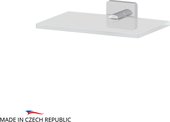 Полка 200х130мм, матовое стекло / хром Ellux AVA 032/ELU 010