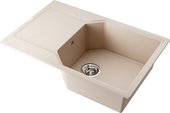 Кухонная мойка Omoikiri Yonaka 78-LB-SA, с крылом, бежевый 4993416