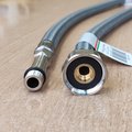 Гибкая подводка смесителя Flexitaly, M10x1 x G1/2", 60см, DN8, пара, длинный и короткий штуцер, нейлон 1400460+1450460