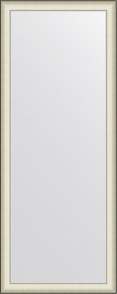Зеркало Evoform Definite Floor 79x200, напольное, в багетной раме, белая кожа с хромом 78мм BY 6041