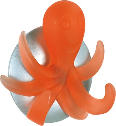 Крючок для полотенец Spirella Octopus, самоклеящийся, оранжевый 1004622