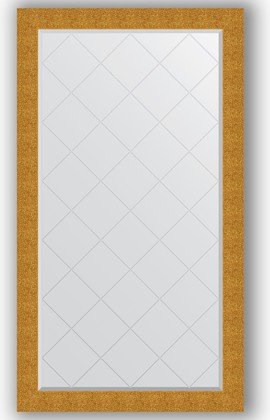 Зеркало Evoform Exclusive-G 960x1710 с гравировкой, в багетной раме 90мм, чеканка золотая BY 4409
