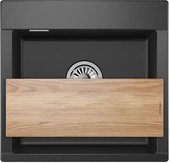Кухонная мойка Granula Estetica ES-5201, 520x500, кварц, Чёрный 5201, ЧЁРНЫЙ