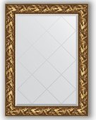 Зеркало Evoform Exclusive-G 790x1060 с гравировкой, в багетной раме 99мм, византия золото BY 4199