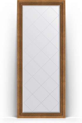 Зеркало Evoform Exclusive-G Floor 820x2020 пристенное напольное, с гравировкой, в багетной раме 93мм, бронзовый акведук BY 6322