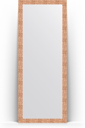 Зеркало Evoform Definite Floor 780x1970 пристенное напольное, в багетной раме 70мм, соты медь BY 6004