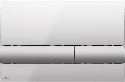 Кнопка управления Alcaplast Basic M1713, панель: хром глянец, клавиши: хром матовый
