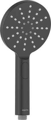 Ручной душ Aquatek Оберон Select 120, 3jet, чёрный матовый AQ2006MB