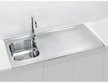 Кухонная мойка Alveus Classic Pro 90, 1200 x 600, накладная, с крылом, нержавеющая сталь 1130473
