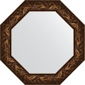Зеркало Evoform Octagon 730x730 в багетной раме 99мм, византия бронза BY 7375