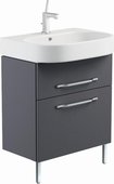 Тумба 60см напольная с раковиной, 2 ящика 60x45x87см Verona Area+ AA201