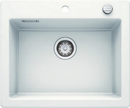 Кухонная мойка Blanco Palona 6, без крыла, с клапаном-автоматом, керамика, матовый белый 520924