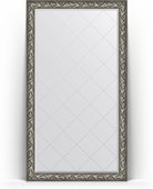 Зеркало Evoform Exclusive-G Floor 1140x2030 пристенное напольное, с гравировкой, в багетной раме 99мм, византия серебро BY 6365