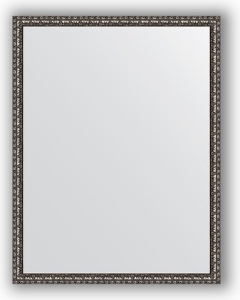 Зеркало Evoform Definite 700x900 в багетной раме 38мм, чёрненое серебро BY 1033