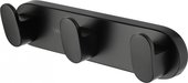 Вешалка с 3 крючками для ванной Wonzon & Woghand Carbon, чёрный матовый WW-7735