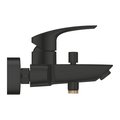 Смеситель для ванны Grohe Eurosmart, однорычажный, настенный монтаж, Matt Black матовый чёрный 333002433