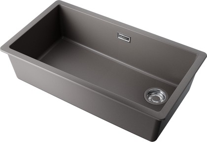 Кухонная мойка Omoikiri Kata 76-U/I Side GR, Artgranit, со смещённым сливом, leningrad grey 4997589