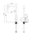 Смеситель для кухни Aquatek Лугано, Г-излив, хром AQ1781CR