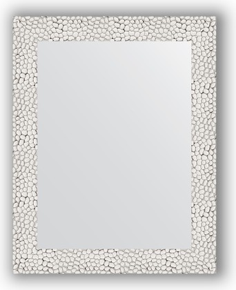 Зеркало Evoform Definite 380x480 в багетной раме 46мм, чеканка белая BY 3002