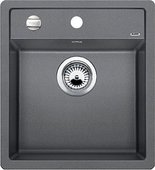 Кухонная мойка Blanco Dalago 5, без крыла, с клапаном-автоматом, гранит, алюметаллик 518522