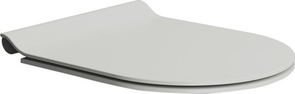 Сиденье для унитаза GSI Pura, с крышкой Slim SoftClose, серый матовый MS86CSN17