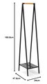 Вешалка для одежды Brabantia Linn Compact, напольная, чёрный 229848