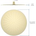 Верхний душ Aquatek круглый, 300x2, шлифованное золото AQ2075BG